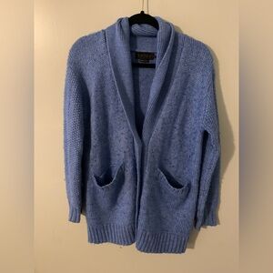 Hatch maternity merino wool sweater cardigan blue 1 small